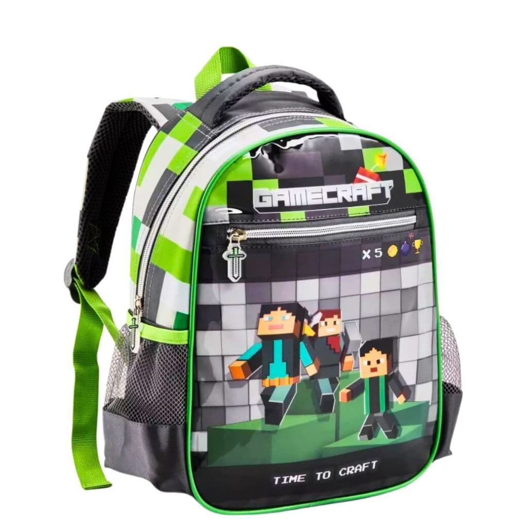 Mochila Escolar Infantil Menino Bolsa Resistente Impermeável Grande 3D em Relevo Volta às Aulas