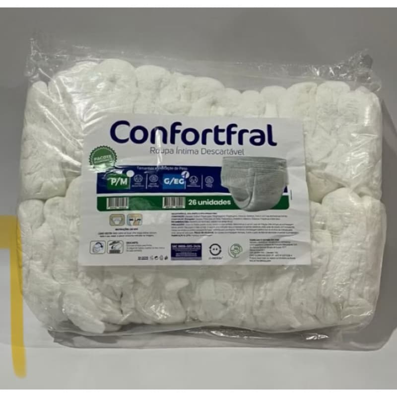 Fralda geriátrica shortinho 2 linha P/M 26