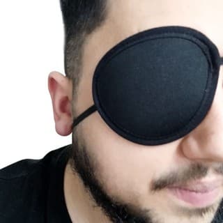Tapa Olho Pirata Neoprene Oclusor Estrabismo Ambliopia Varias Estampas adulto