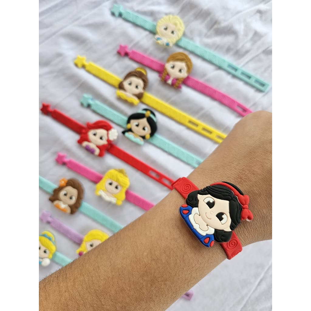 Kit 10 Pulseiras Princesas - Lembrancinha Infantil