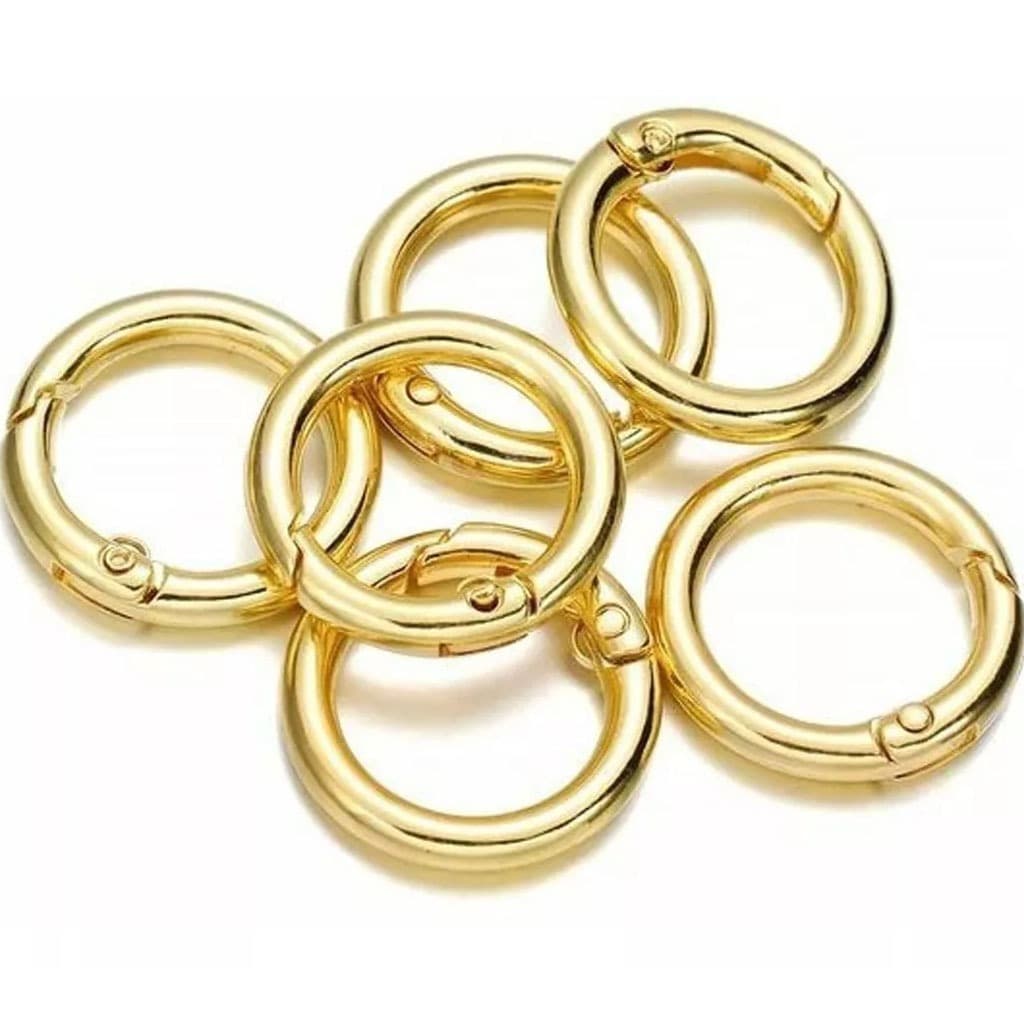 Kit 10 Unidades Argola Articulada Mosquetão Dois Tamanhos Mosquete Promoção