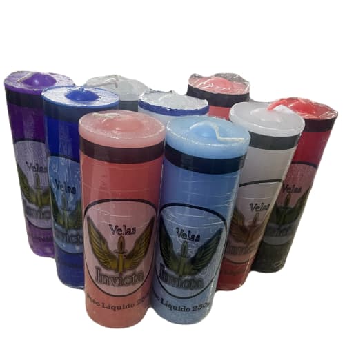 Vela De 7 Dias 250 Gramas Colorida e Bicolor Unidade