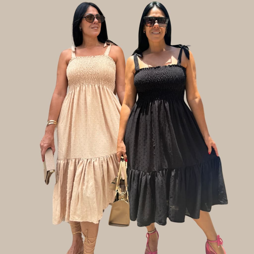 Kit 2 Vestido Midi Moda Gesrante Gravidas Alça Ajustavel Plus Size Tamanho Maior Roupa Grande