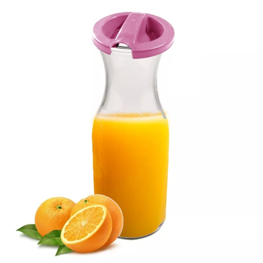 Garrafa Jarra De Vidro Decanter Com Tampa 1 Litro Suco Leite Vinho Carrefour Home