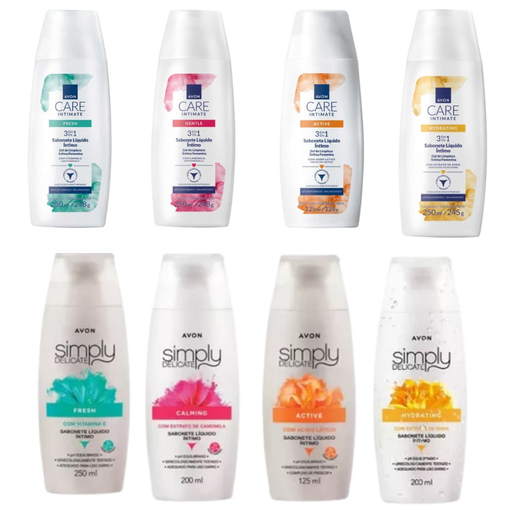 Sabonete Líquido Íntimo Avon Care Simply Delicate 200ML OU 250ML