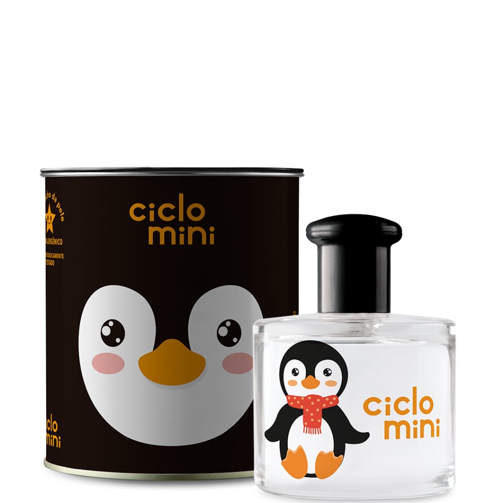 Perfume Infantil de Colônia Pingucho Lata 100ml Ciclo Mini