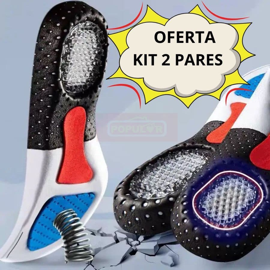 Palmilha Ortopédica Anti Impacto Para Esportes e Corrida