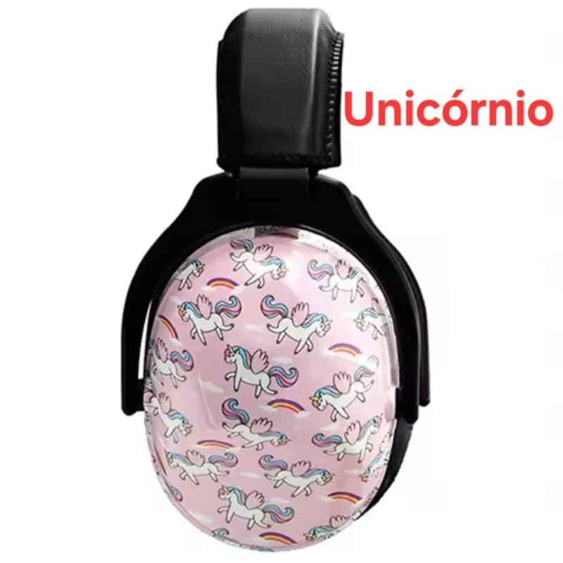 Abafador de ruídos barulho Autismo Tdah infantil e adulto Unicórnio
