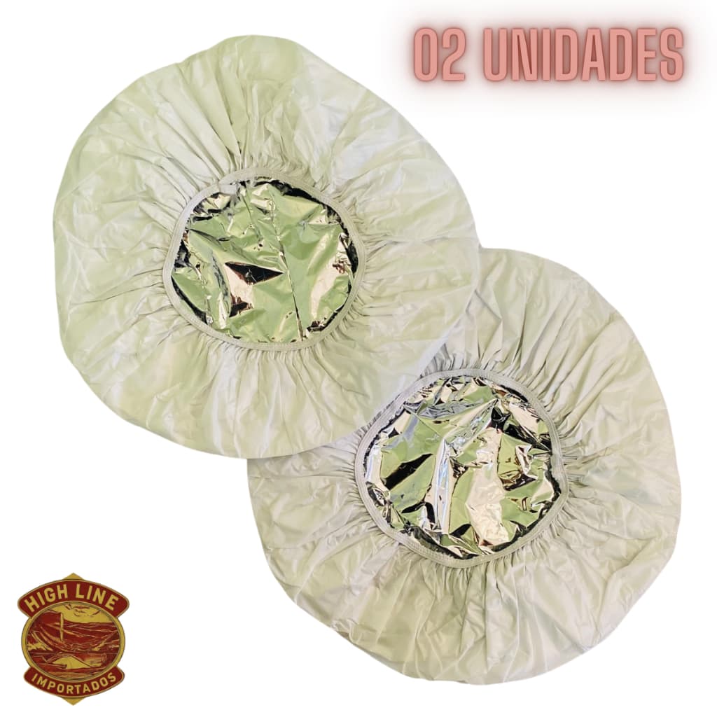 Kit c/ 02 Touca Térmica para Banho Hidratação Tintura Tratamento Capilar