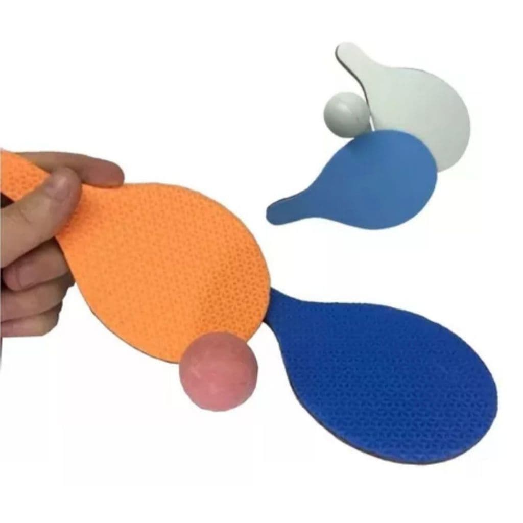 Mini Raquete de Ping Pong Infantil com Bola - Kit Divertido