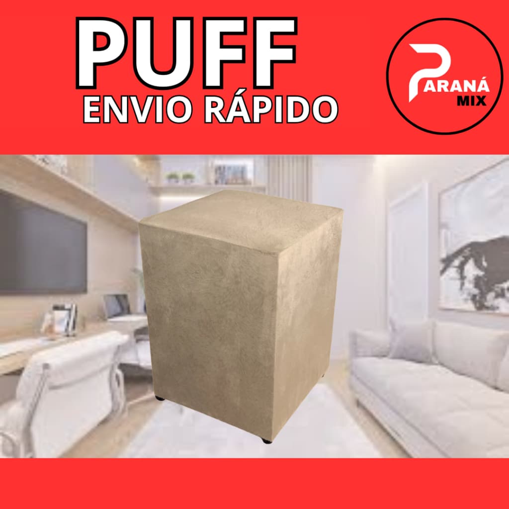 Puff  decorativo multiuso super fofinho espumado