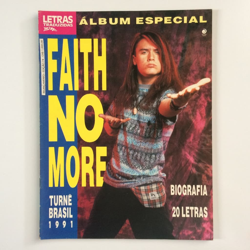 FAITH NO MORE BIZZ ALBUM ESPECIAL TURNE BRASIL 1991 RARO