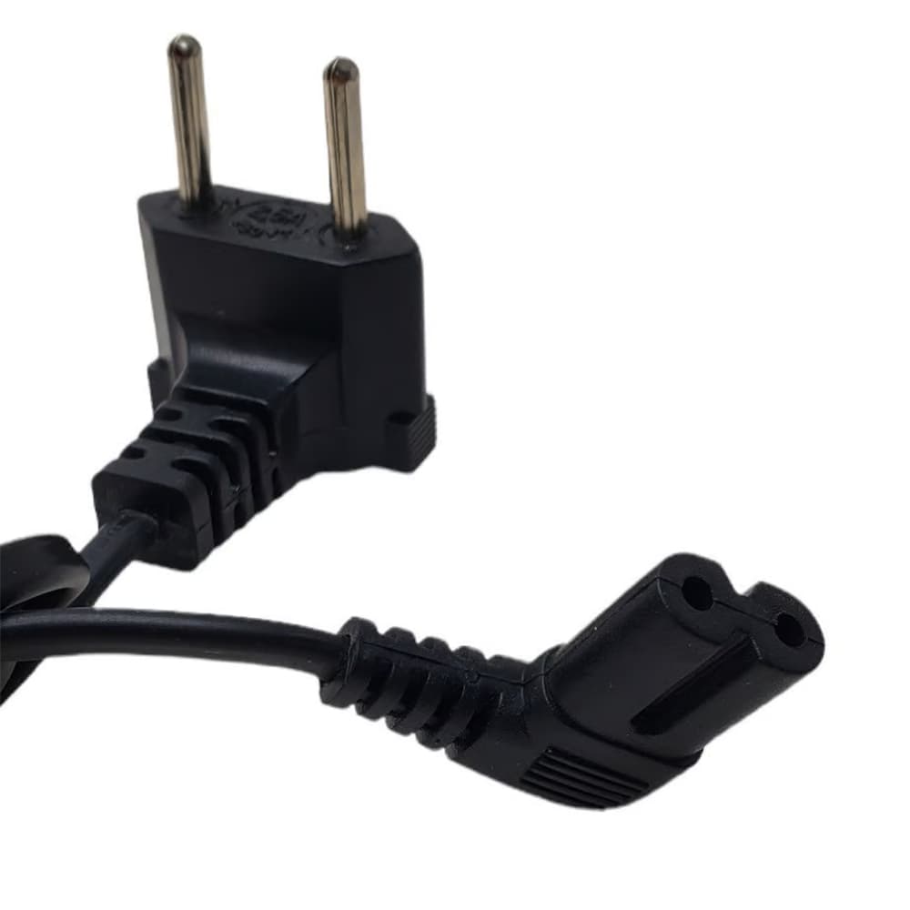 Cabo De Força Ac Samsung Tipo 8 90 Graus 5mt Preto