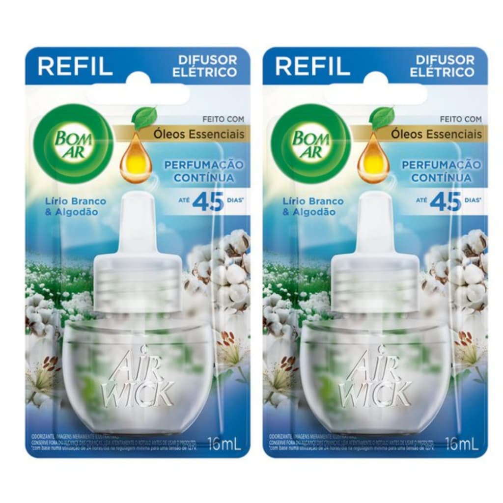 KIT 2 REFIL de Difusor Bom Ar Escolha as Fragrâncias 16ml cada