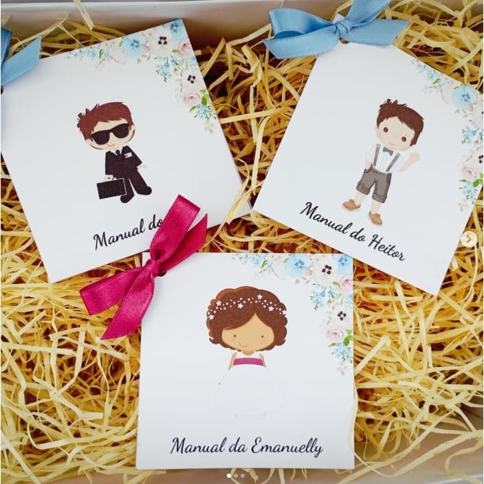 Manual de Dama, Pajem, Florista, Dama da Aliança e Segurança das Alianças -  Todas as cores