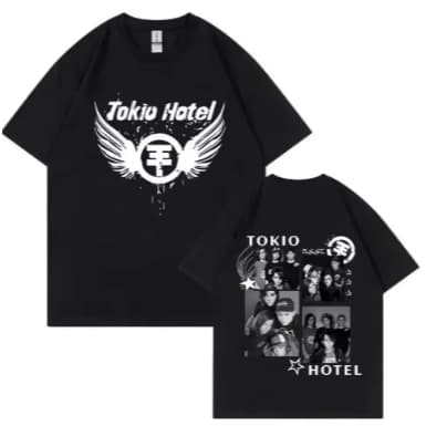 Camiseta Tokio Hotel  Adulto/Infantil Lançamento Camiseta Em Algodao
