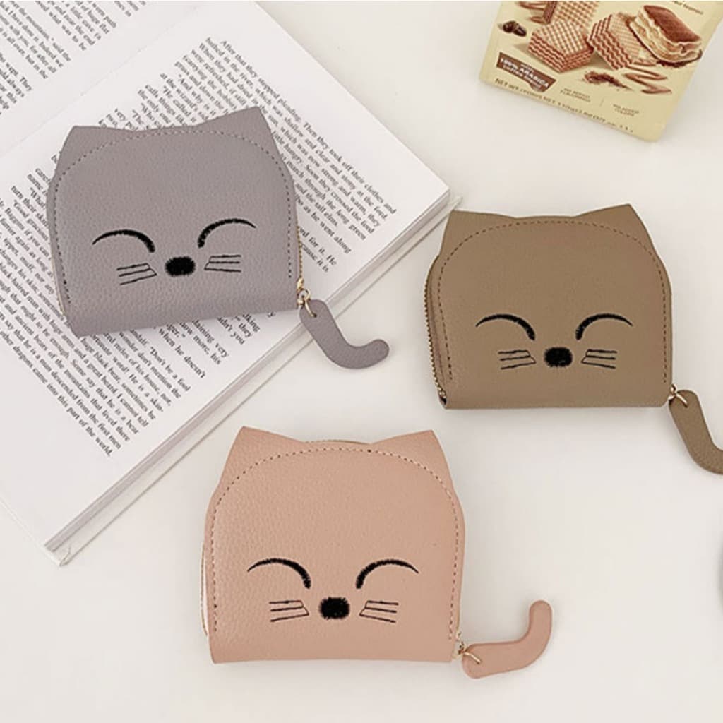 Carteira Porta Cartão Feminino, Personalizado Modelos Gatinho de Couro de Bolsa