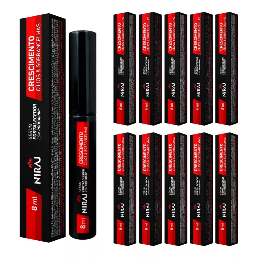 Serum Niraj Kit Com 10 unidades 8ml - Crescimento e Fortalecimento