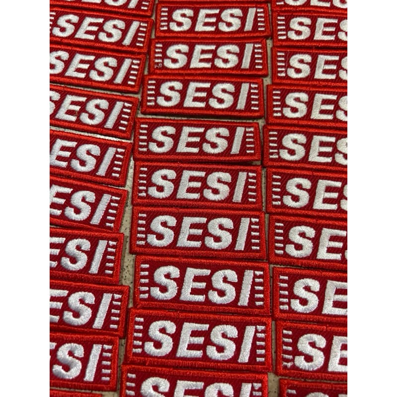 Kit Patch SESI bordado uniforme 14 unidades COM TERMOCOLANTE