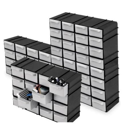 Gaveteiro Organizador Multiuso Com 16 Gavetas 7001 TOY 25401