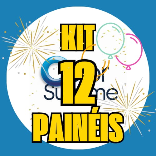 Kit Painel Redondo 50x50 cm Tecido Sublimado - Escolha Seu Tema