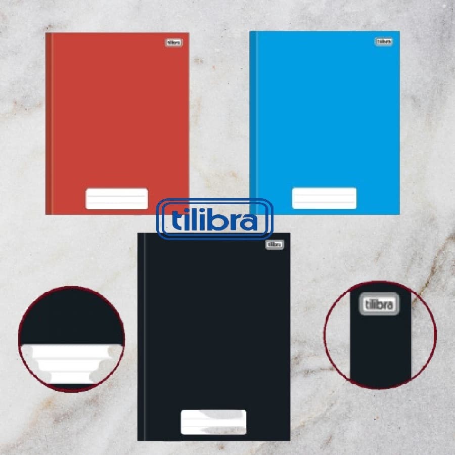 Agenda Caderno Brochura Tilibra 80 Folhas 140MM X 200MM Multicolorido Para Escola Universidade