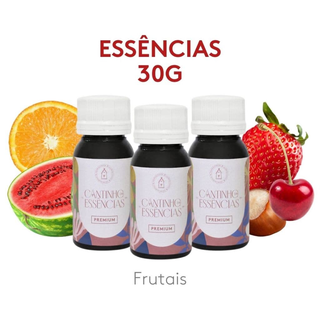 Essências Aromas Frutais para Sabonete, Aromatizadores, Cosméticos e Difusores elétricos - Linha Premium.