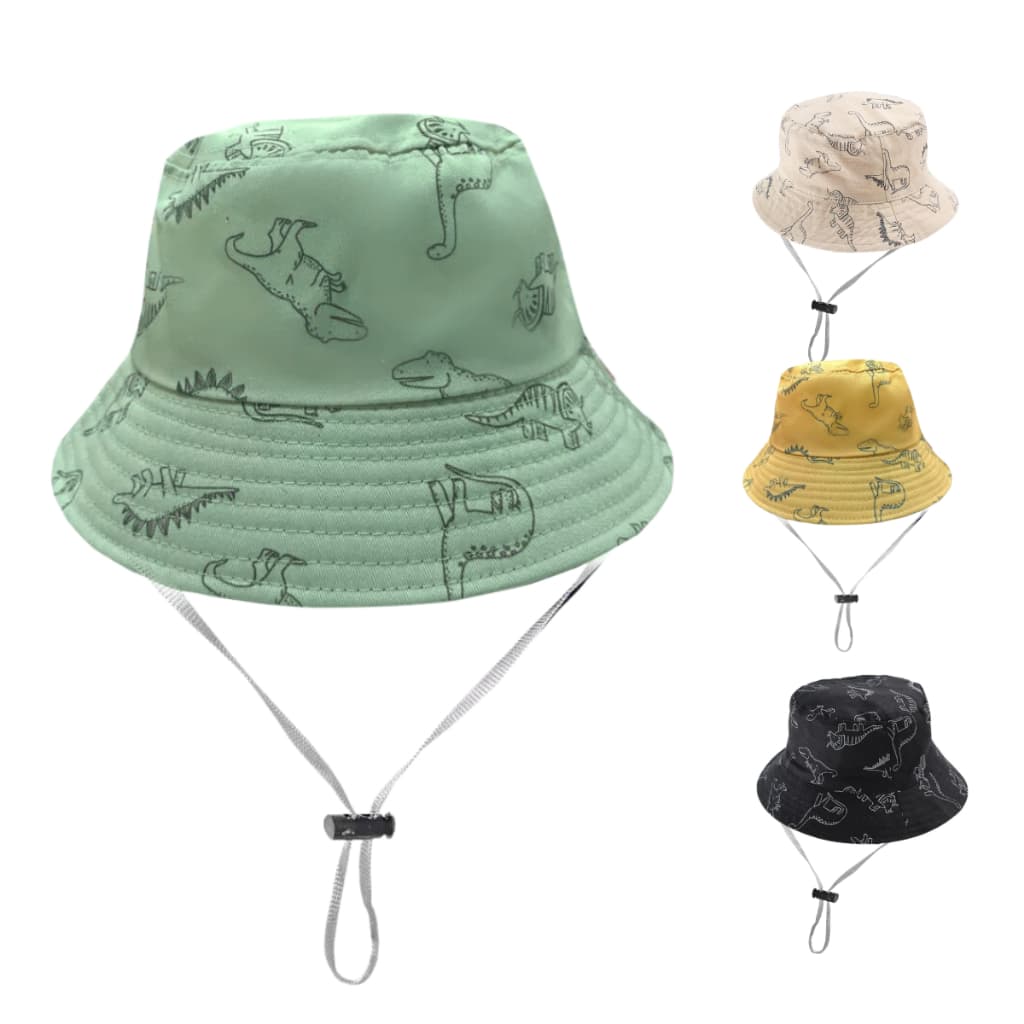 Chapéu de praia Infantil UV Bucket Infantil Menino Chapéu de praia masculino com Cordinha