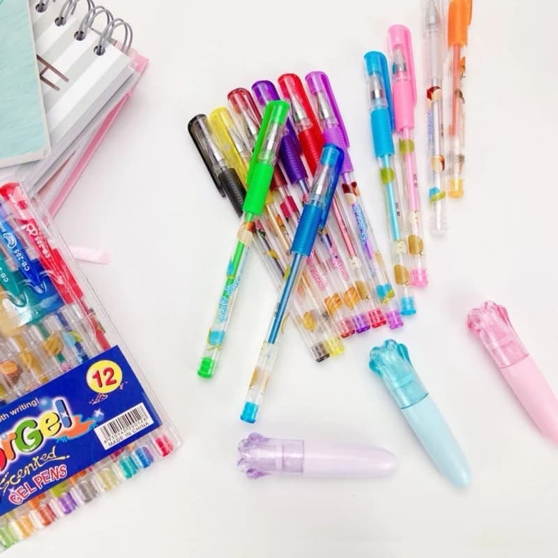 Oferta especial Kit  Caneta Gel Colorgel Canetinhas Coloridas Perfumadas（Mostra）