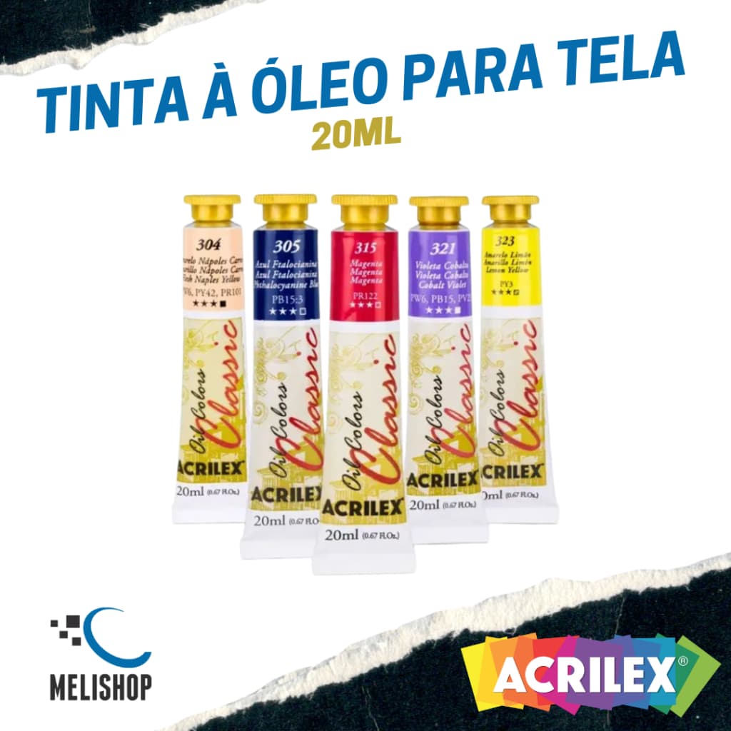 Tinta à Óleo para Tela 20ml - Acrilex