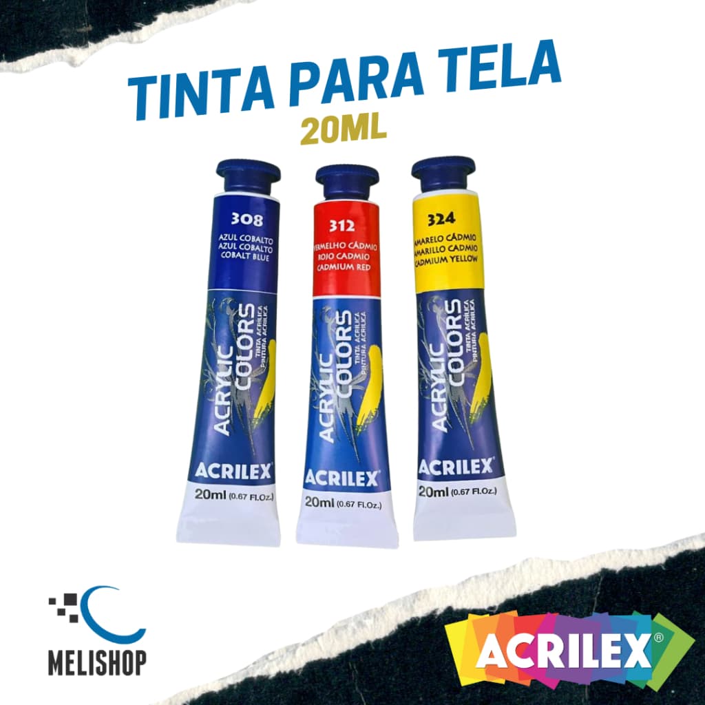Tinta Acrílica para Tela Acrylic Colors 20ml Acrilex Original