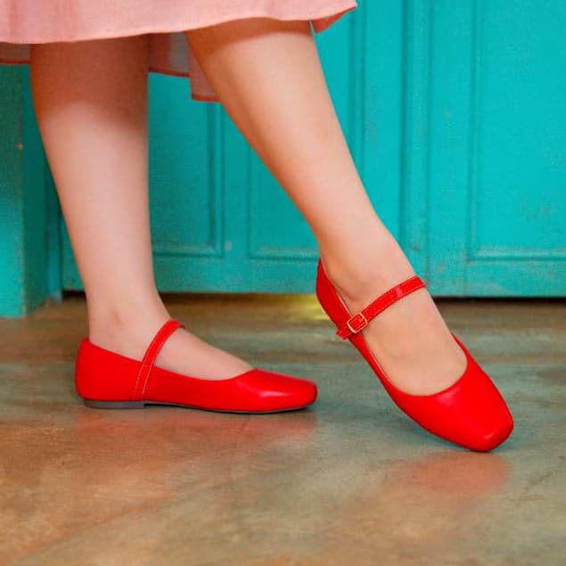 Sapatilha Boneca Feminina Sapato Feminino Bico Quadrado Mary jane tenis feminino