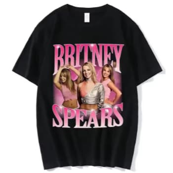 Camiseta Britney Spears  Adulto/Infantil Lançamento Camiseta Em Algodao