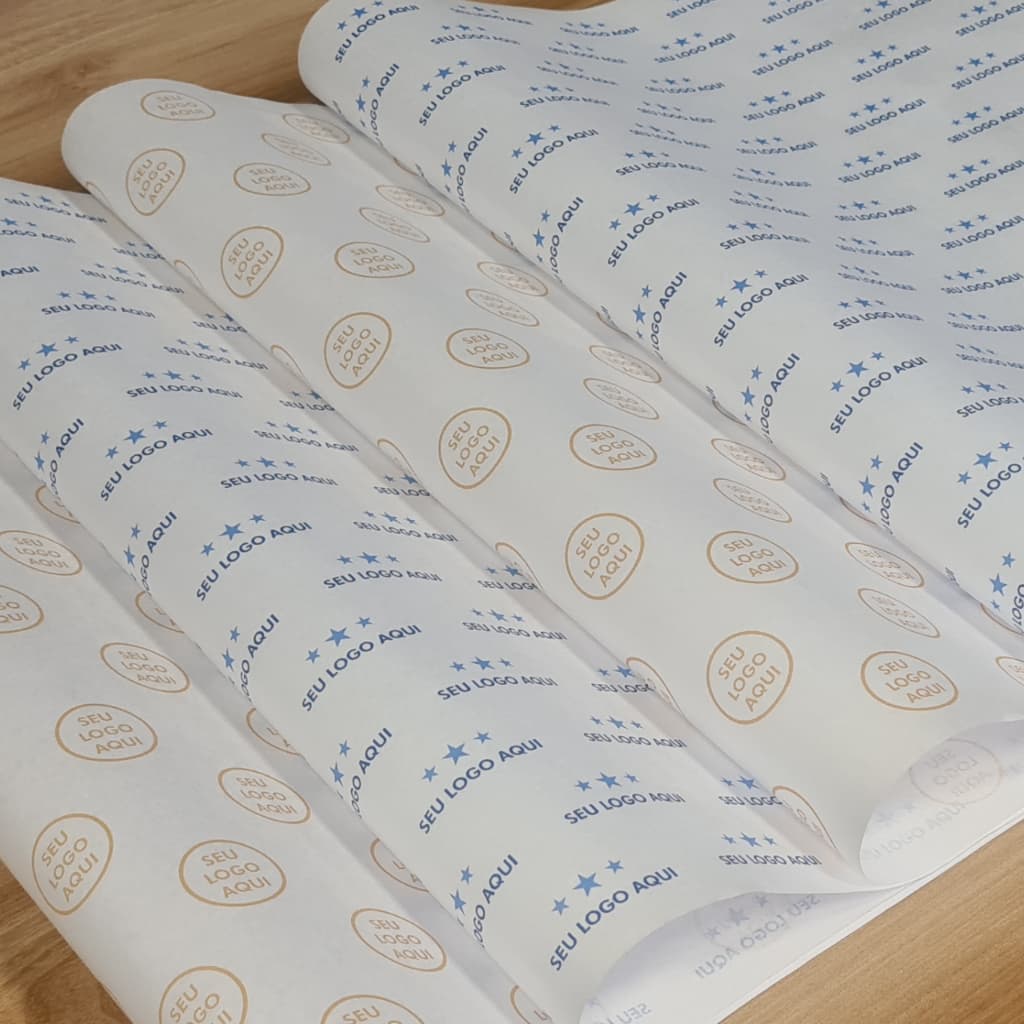 Papel Seda Personalizado 40x60cm - Com Seu Logo
