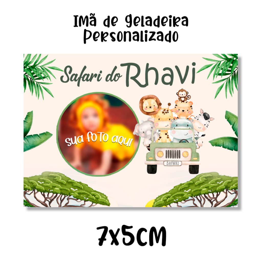 Imã de Geladeira Personalizado Lembrancinha de Aniversário kits  - 7x5cm