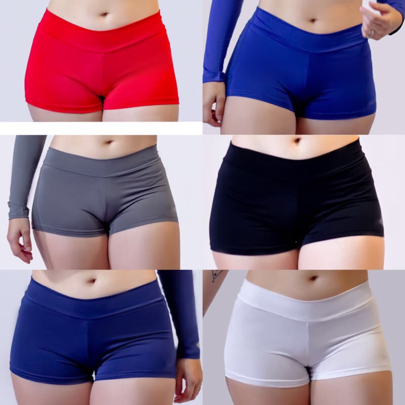 Kit c/ 5 Short Curto Segunda Pele