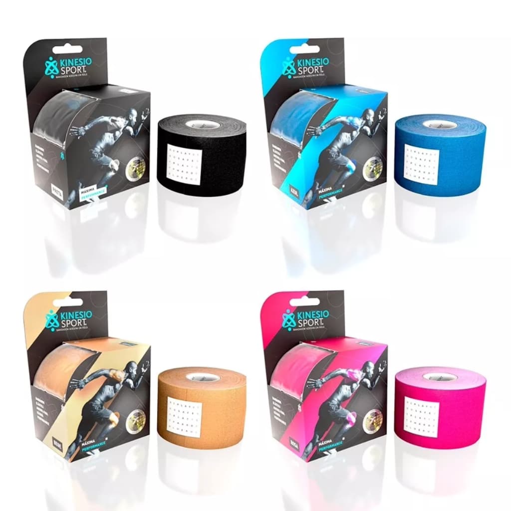 Fita Bandagem Elástica Adesiva Kinesio sport 6 metros Original - Recuperação Articular