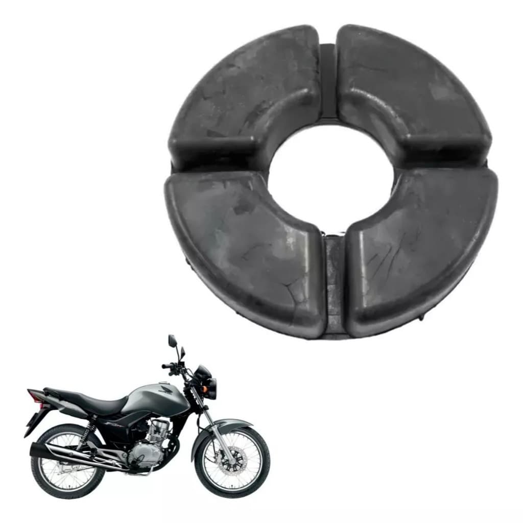 BUCHA COROA COXIM ACOPLADA CG TITAN150/FAN 150/TITAN 160 DE BORRACHA