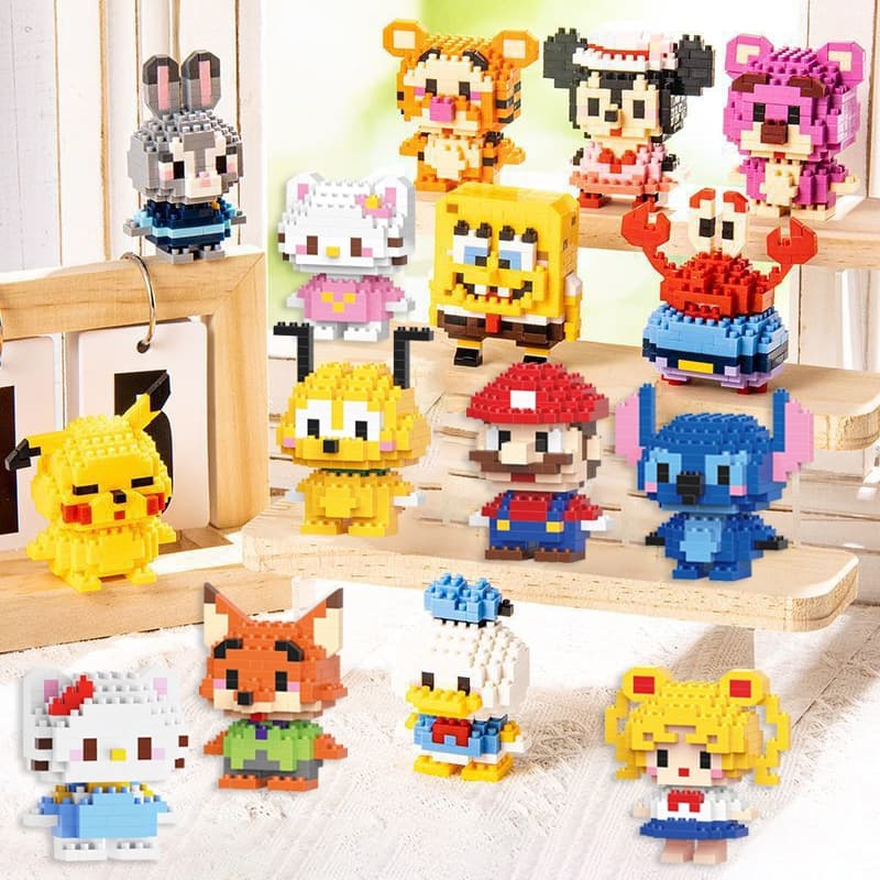 Kit Blocos de Construção Mini bricks Blocks Montáveis e Colecionáveis