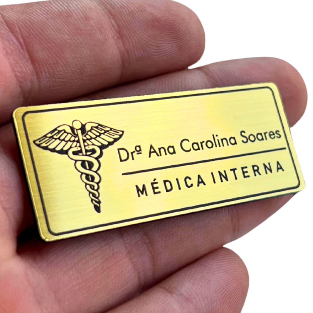 Broche Crachá Botton Magnético Personalizado  Aspecto Escovado