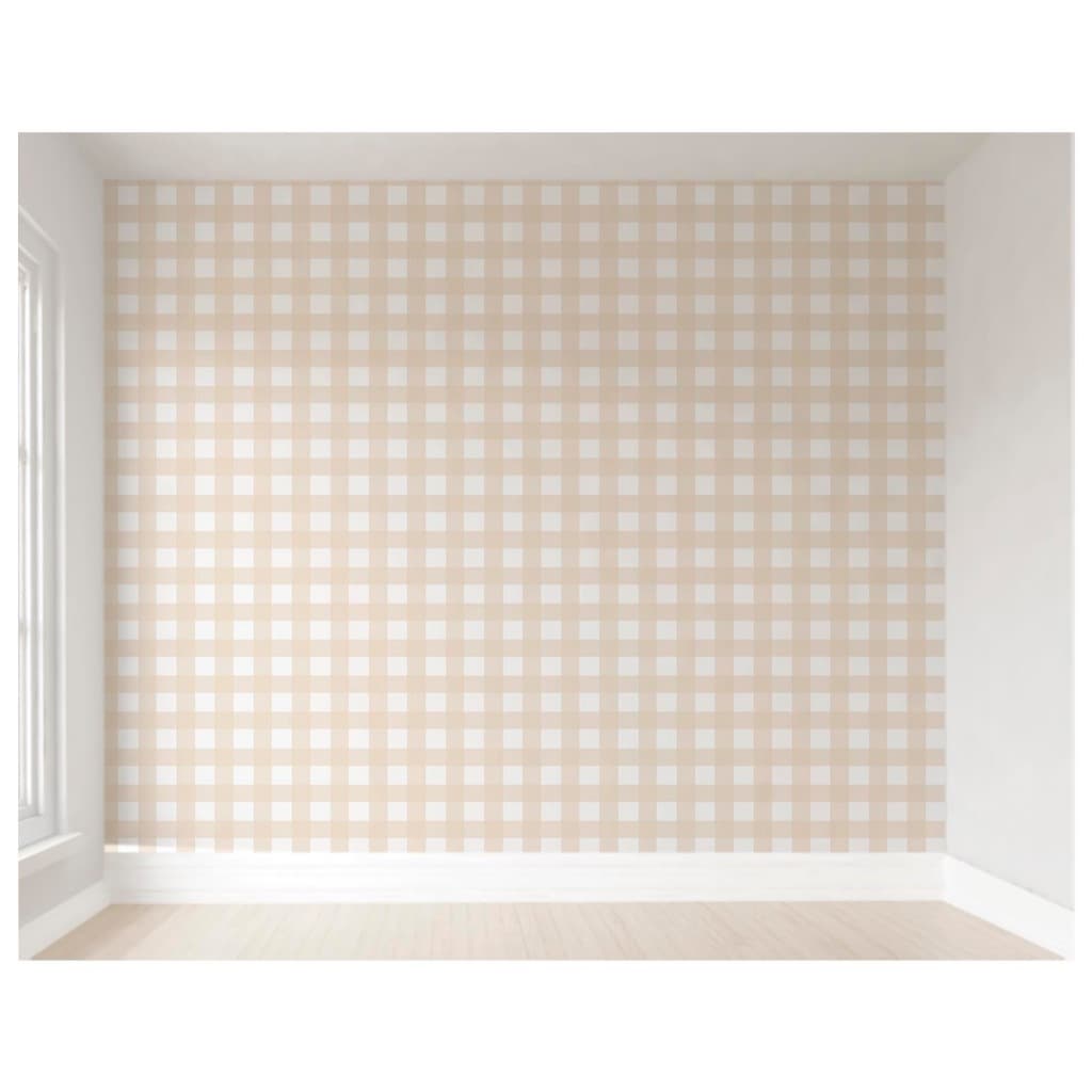 Rolo 3m Adesivo Vinílico Xadrez Bege Clean VRC669