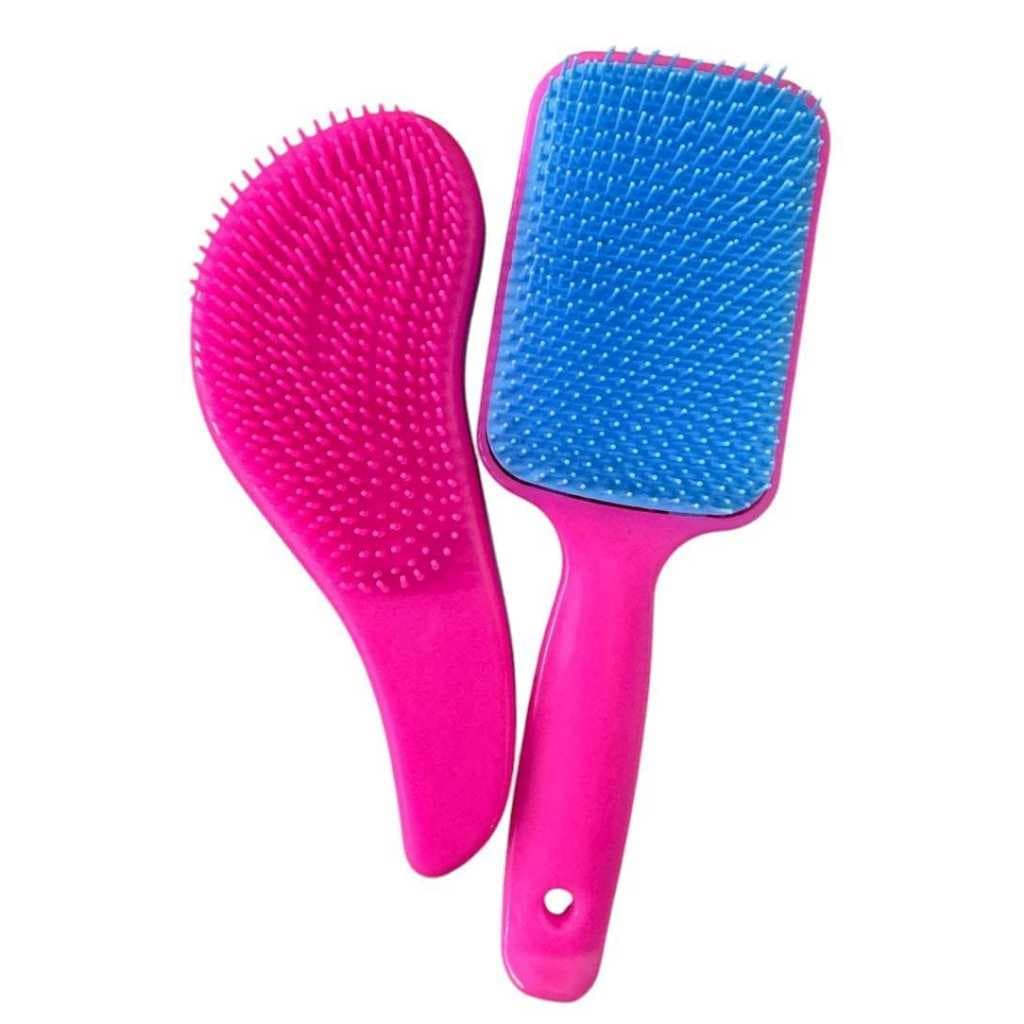 Kit Escova Cabelo Raquete + Escova Mágica