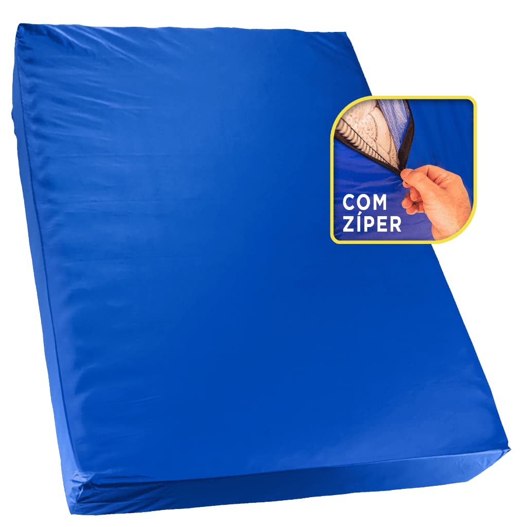 Capa Protetora De Colchão Impermeável Hospitalar Capa c Zíper ou Elastico Colchao de Casal Solteiro Berço Varias medidas