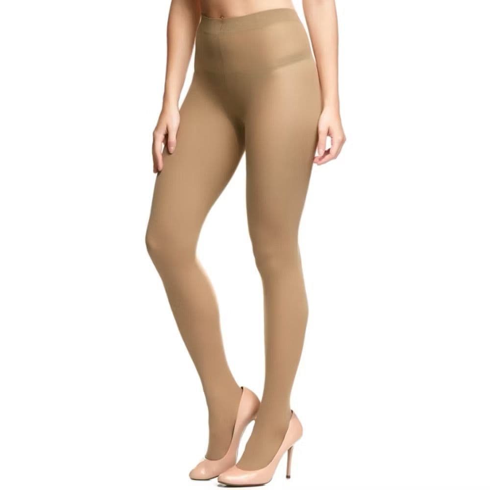 Meia Calças Feminina Fina Microfibra Poliamida Fio 15 Transparente Cor da Pele Social Trabalho Classica Cos