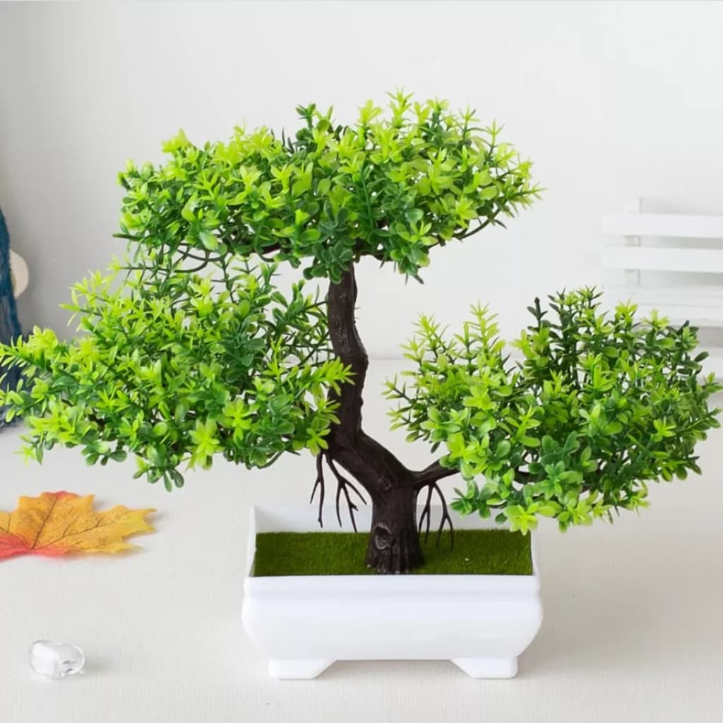 Planta Artificial Decoração De Casa Bonsai