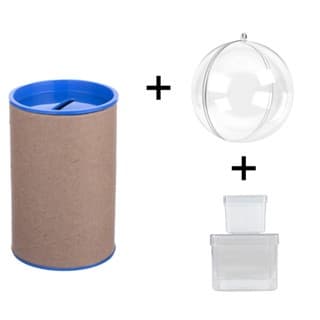 Kit 60 - 15 Cofres 10x06 + 15 Esferas + 15 Caixinhas 4x4 + 15 Caixinhas 6x6 - luxo-lembrancinhas.  -