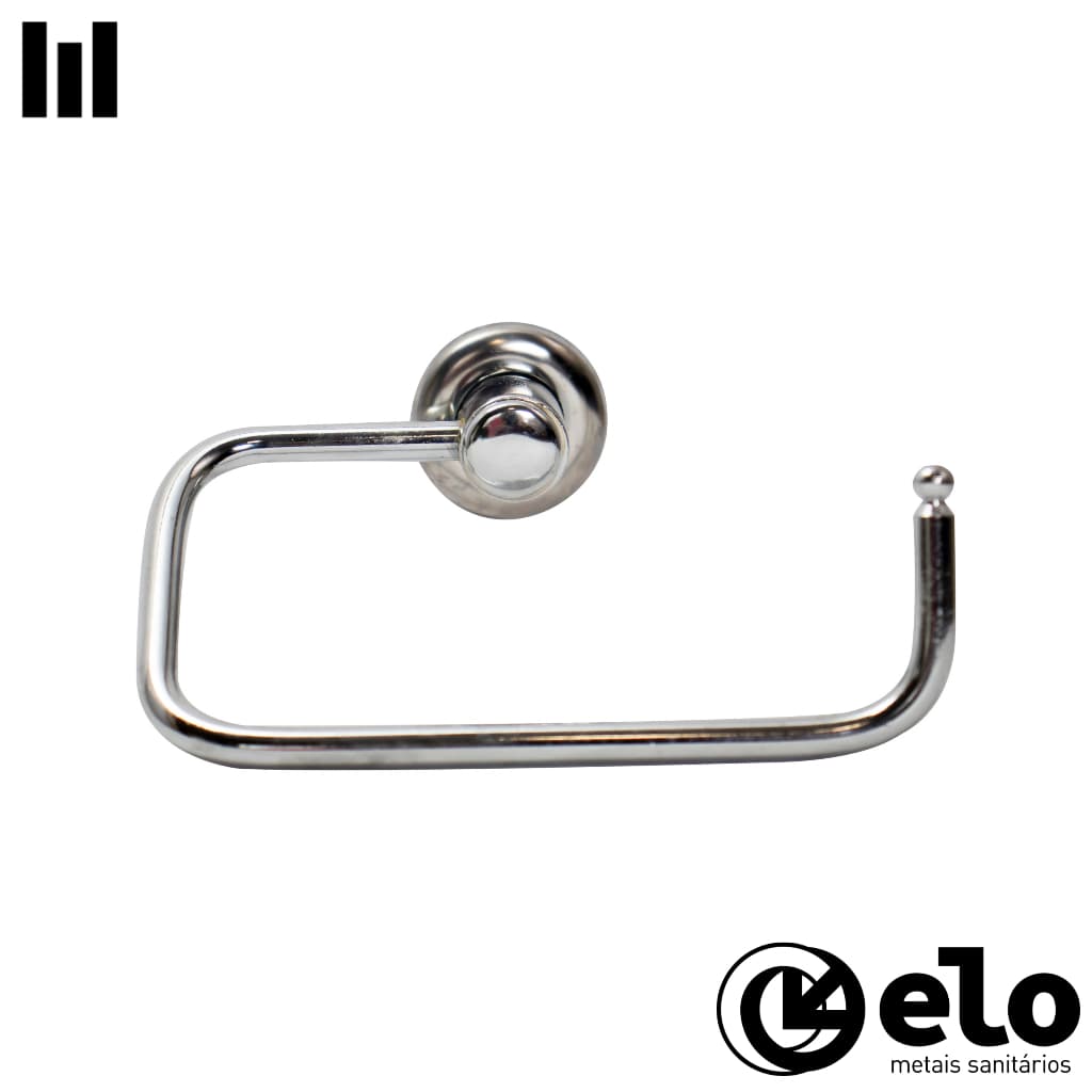 Porta Papel Higiênico - 12cm - Aço Cromado - Modelo Standard