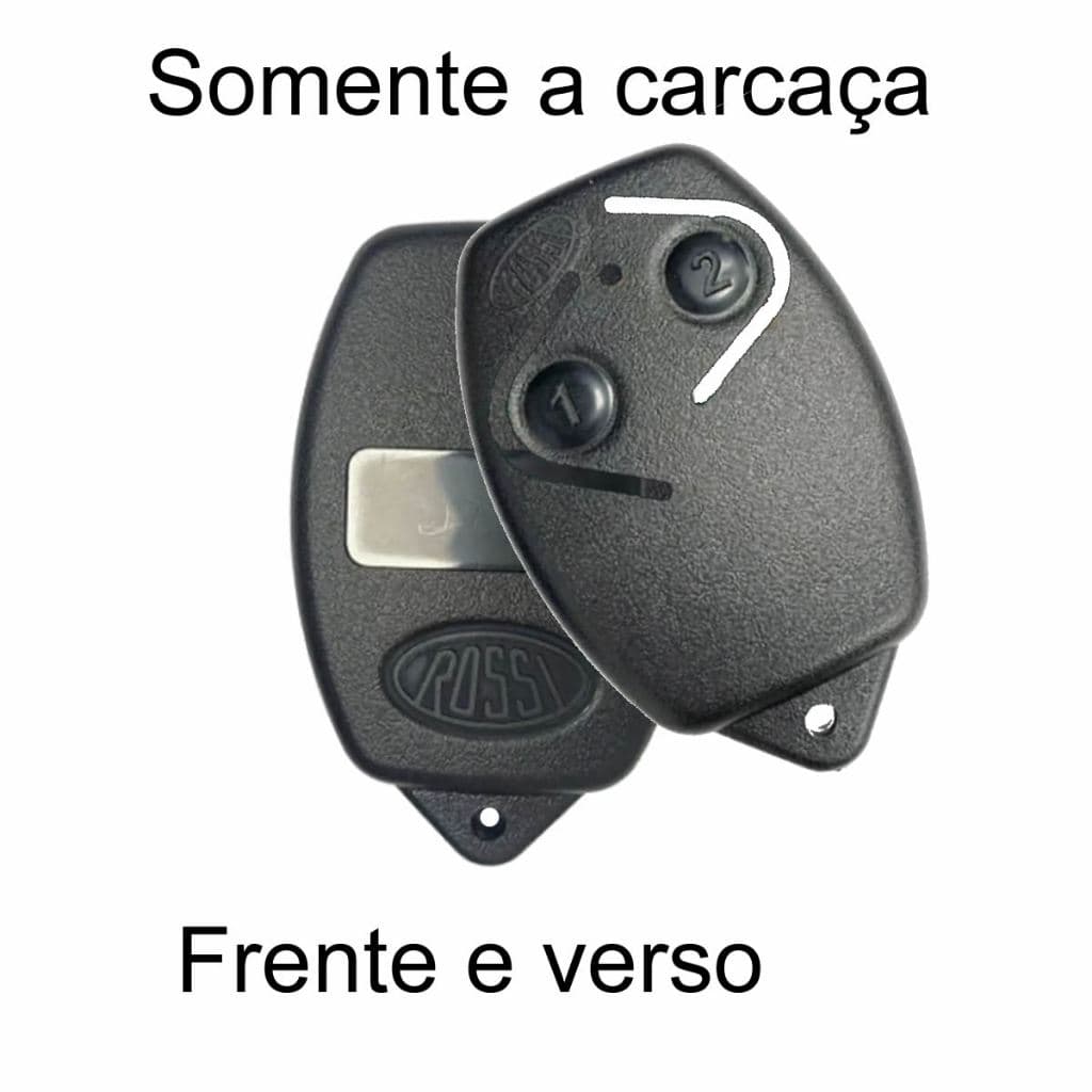 02 Capa Carcaça de reposição para Controle de Portão eletronico Rossi