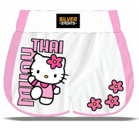 Short Bermuda Muay Thai/Boxe Hello Kitty Artes Marciais