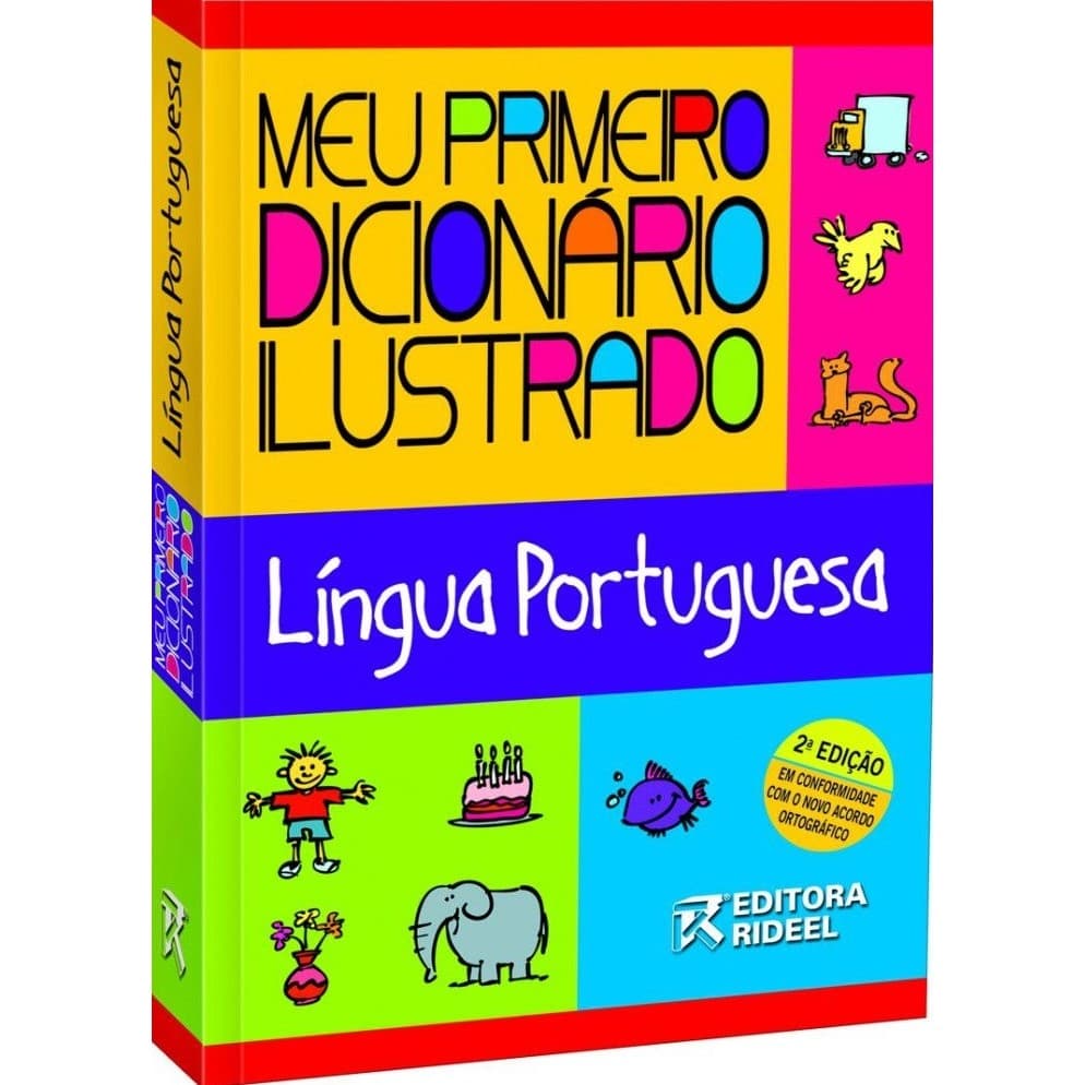 Dicionário Português Ilustrado Colorido Português Letras Grandes